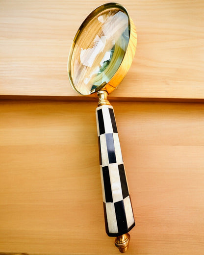 Large Retro Magnifying Glass, personalization option for a gift with engraving - variants to choose from