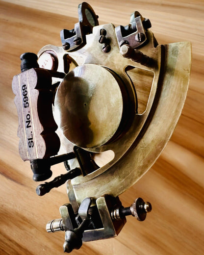 Sextant Premium with Antique Compass - personalization option with engraving