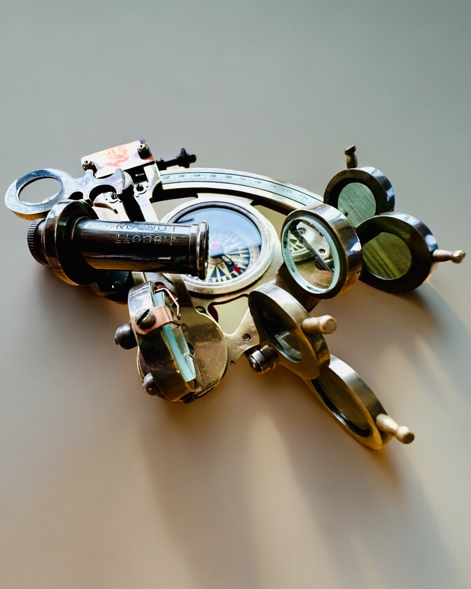 Sextant Premium with Antique Compass - personalization option with engraving