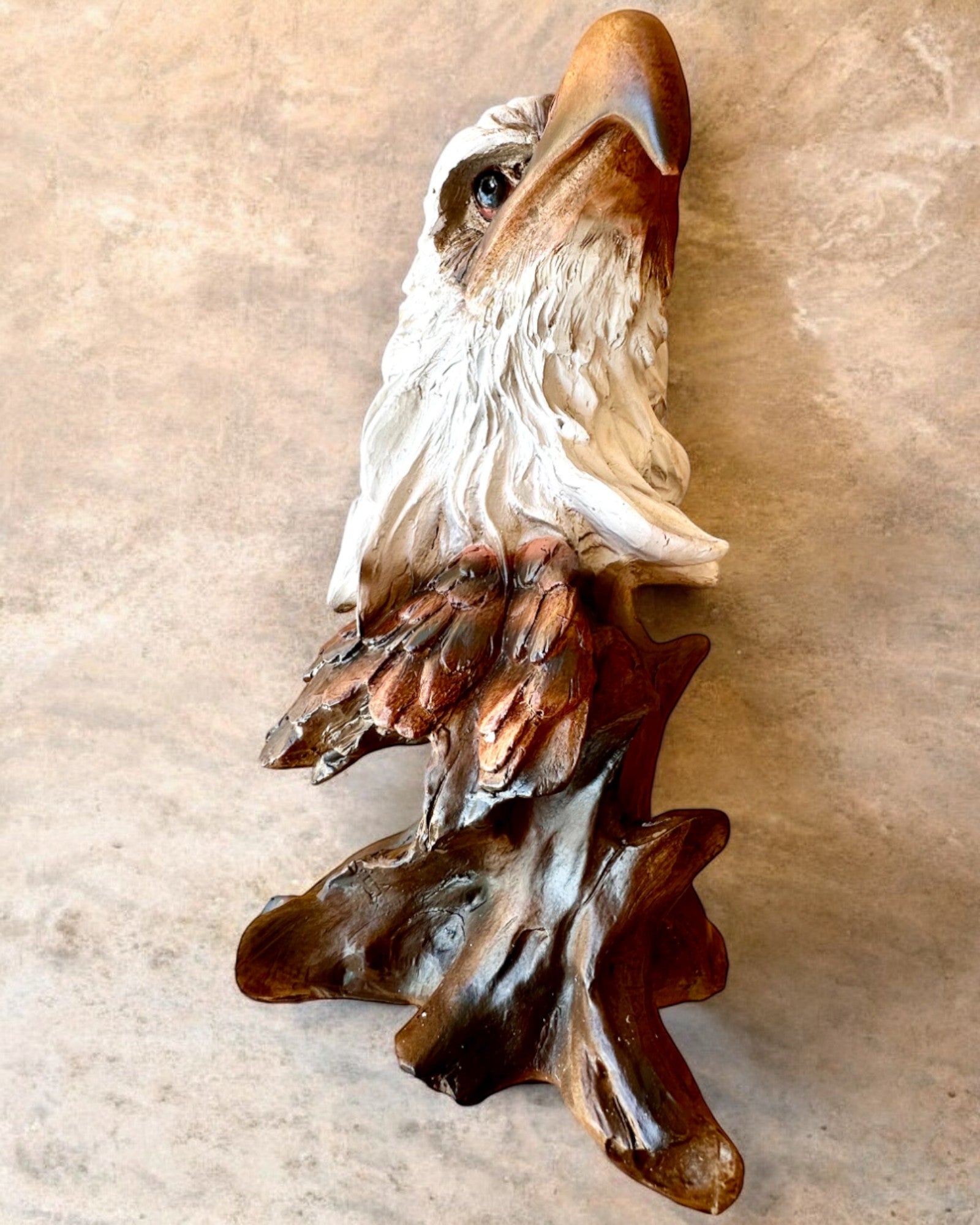 "Eagle of Freedom" - Resin Sculpture with Engraving Option for a Gift 26.5 cm in Height