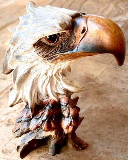 "Eagle of Freedom" - Resin Sculpture with Engraving Option for a Gift 26.5 cm in Height