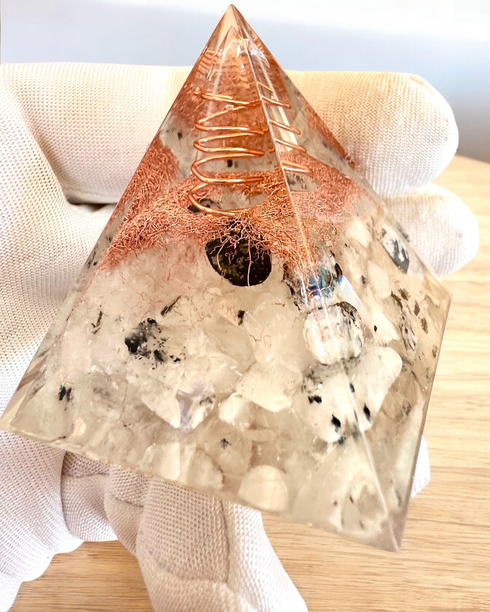 "Copper Harmony" Orgonite Energy Pyramid