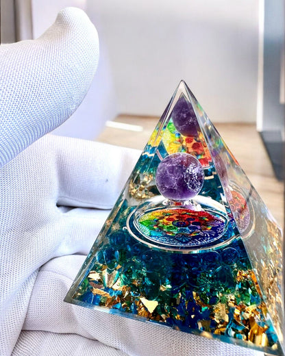 Orgonite Energy Pyramid "Mystic Aura"