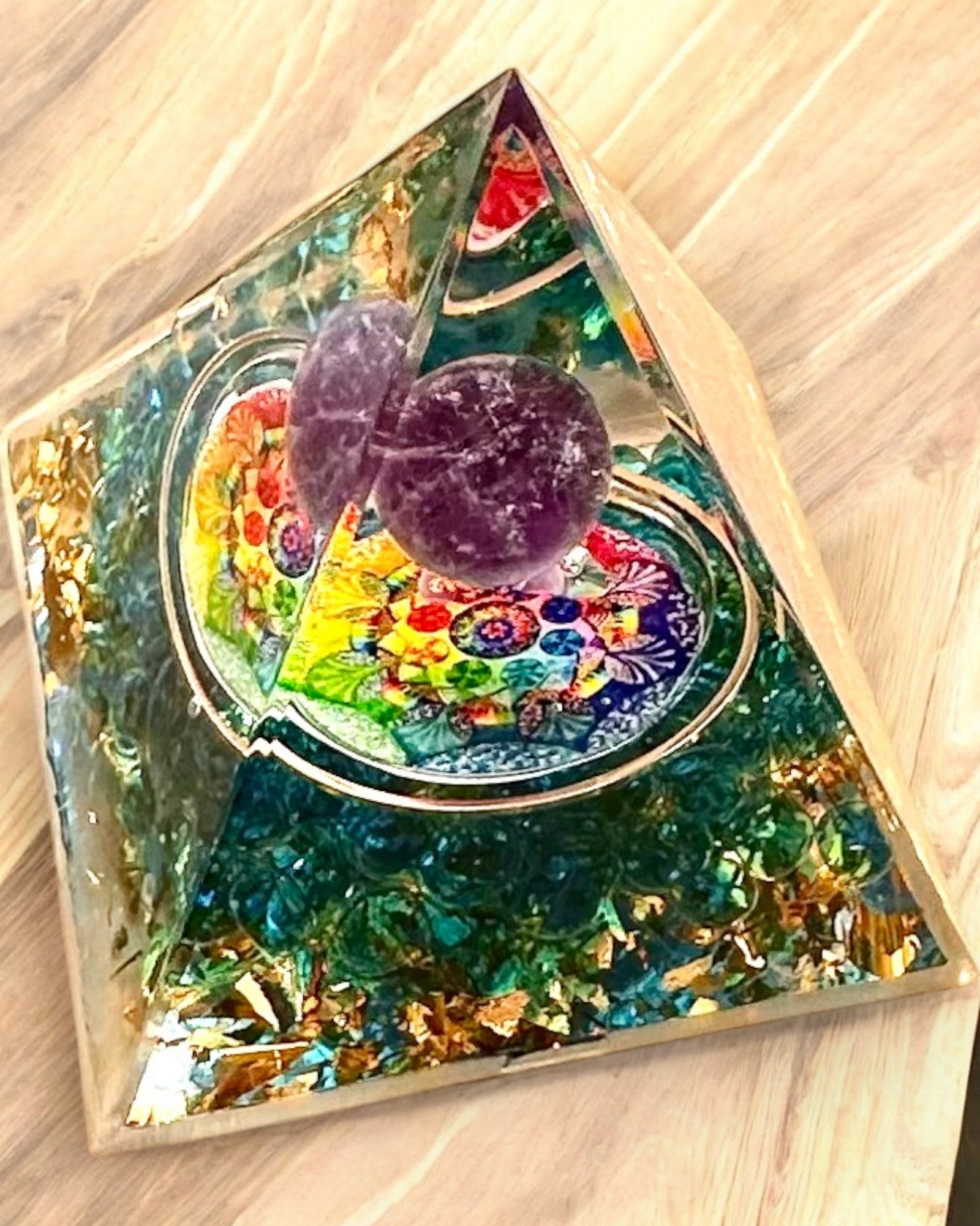 Orgonite Energy Pyramid "Mystic Aura"