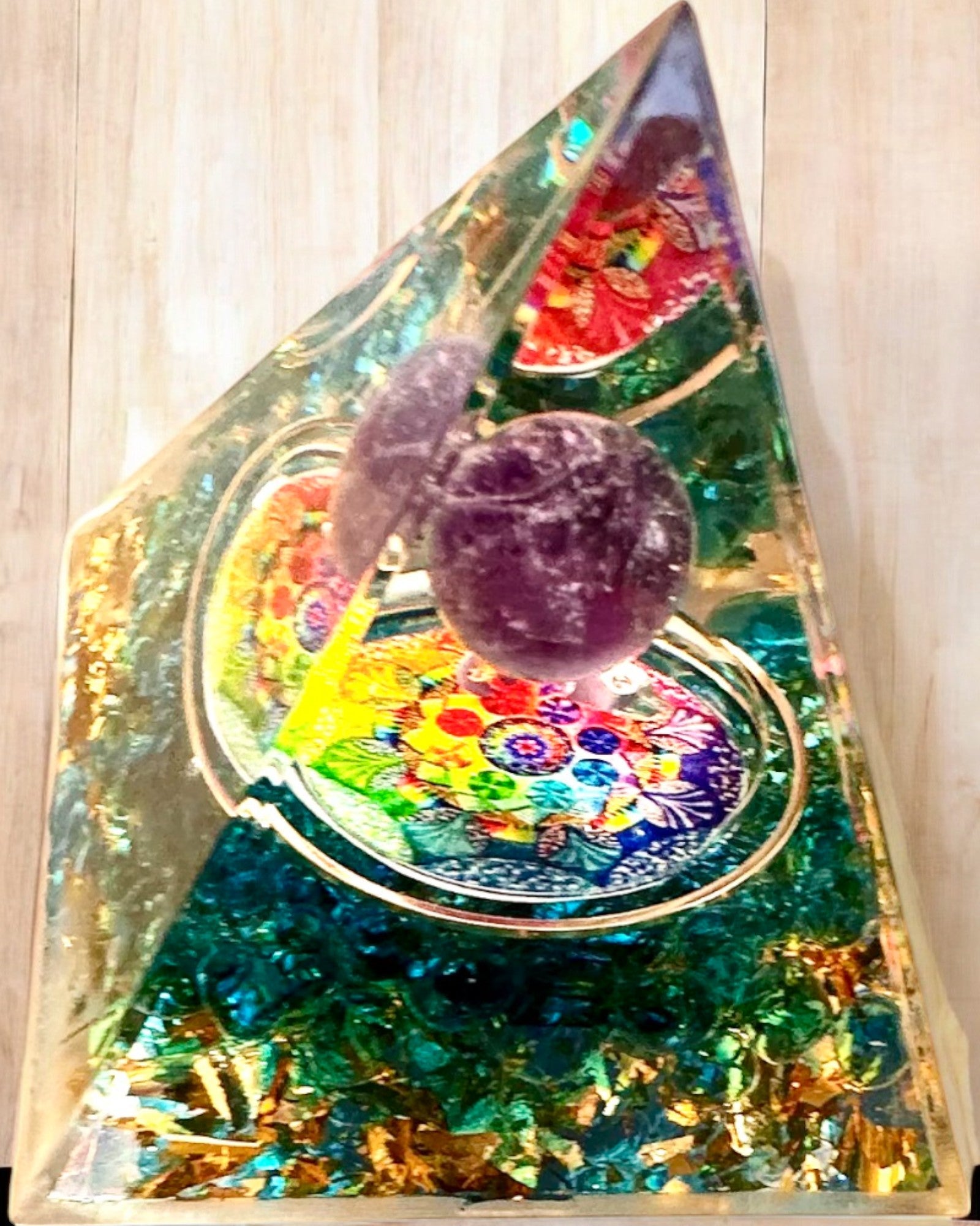 Orgonite Energy Pyramid "Mystic Aura"