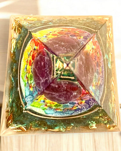 Orgonite Energy Pyramid "Mystic Aura"