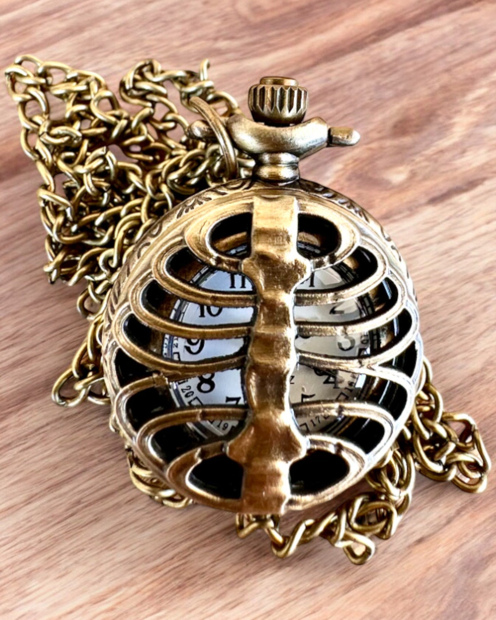 Pocket watch "Fish Scale" with engraving option for a gift