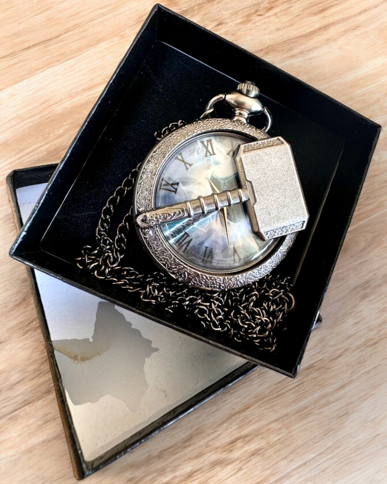 Time Hammer - Pocket Watch, personalization option with engraving for a gift