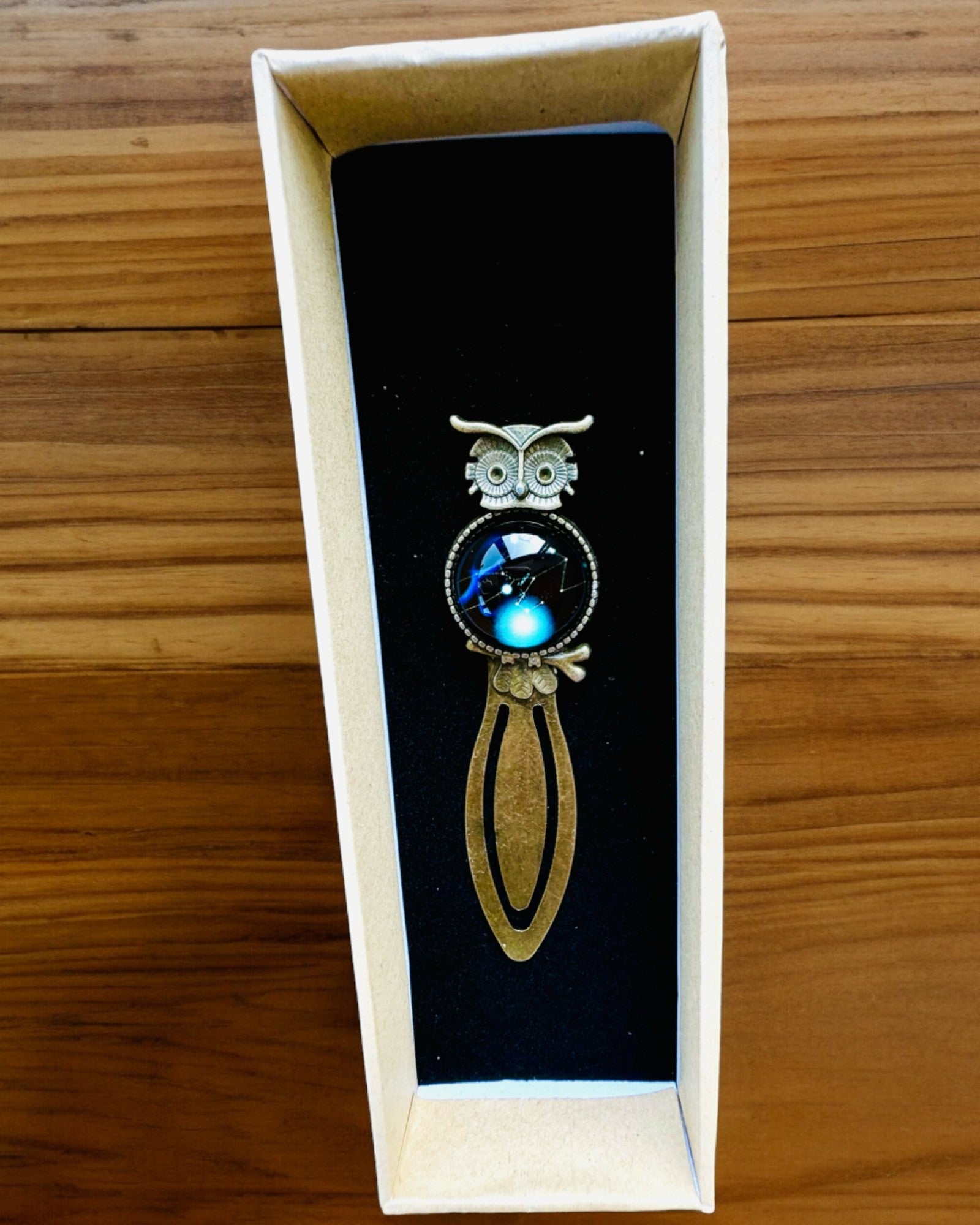 Bookmark "Owl with Constellations" - 12 variants to choose from, personalization with engraving