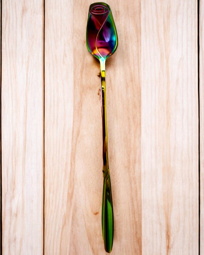 Personalized Rose Spoon with Engraving Option for a Gift - 3 Color Variants to Choose From