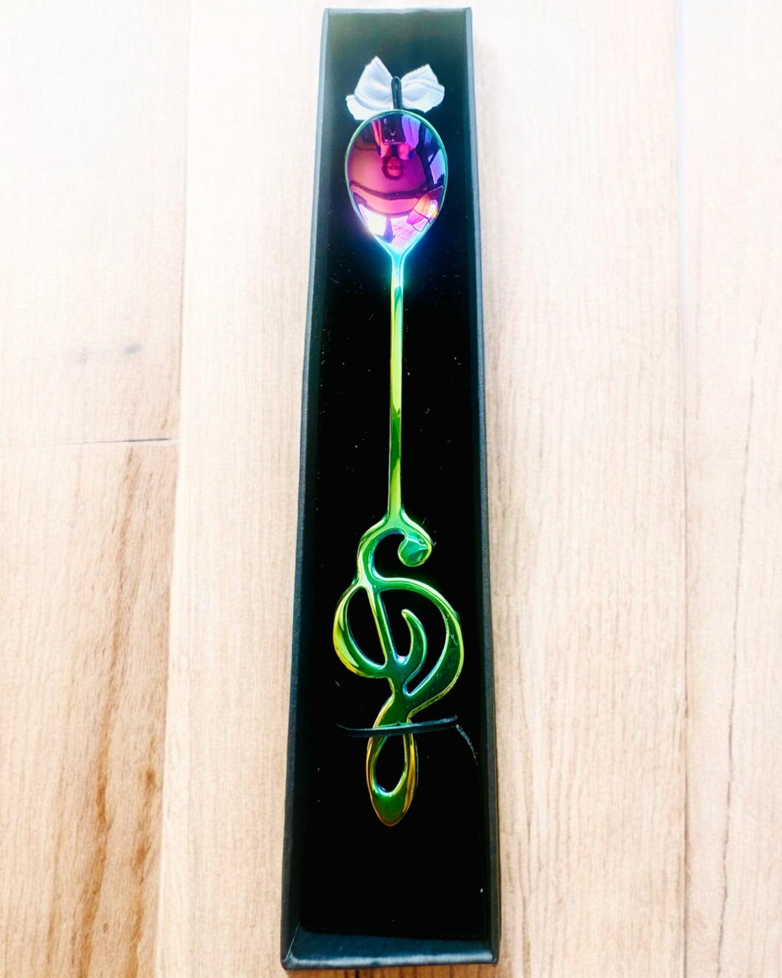 Elegant Spoon with Treble Clef – Personalized as a gift, 2 color variants to choose from