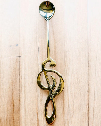 Elegant Spoon with Treble Clef – Personalized as a gift, 2 color variants to choose from