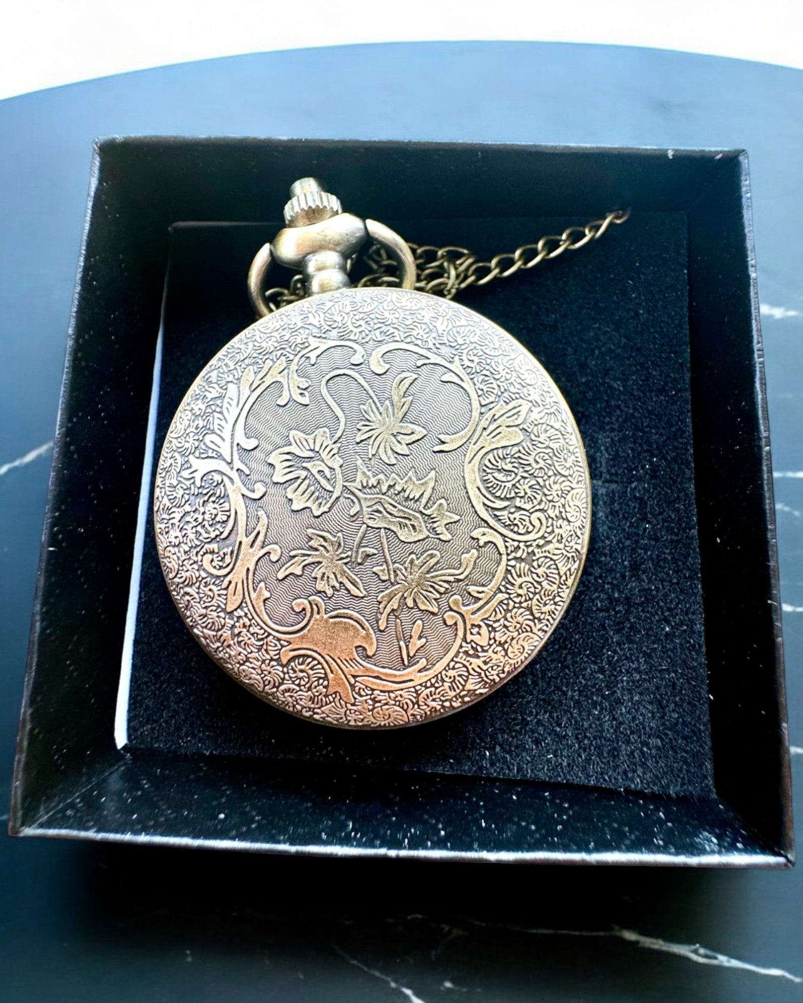 Pocket Watch "Astro Retro Antique Style" – with engraving option for a gift