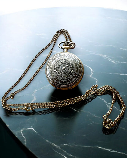 Pocket Watch "Astro Retro Antique Style" – with engraving option for a gift