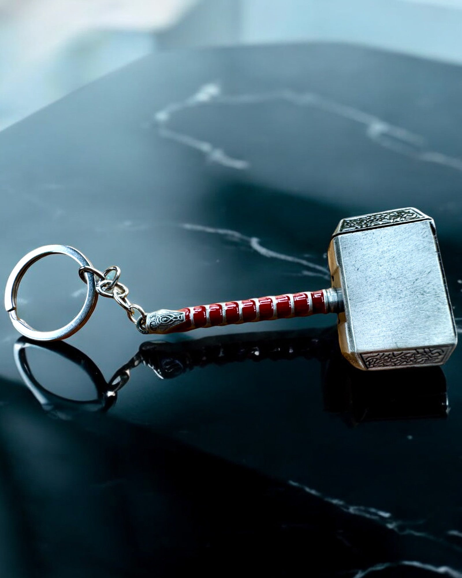 Thor's Hammer - Power Keychain, personalization option with engraving for a gift