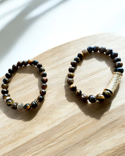 Set of 2 Bracelets "Golden Eye"