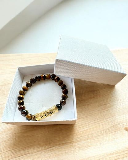 Set of 2 Bracelets "Golden Eye"