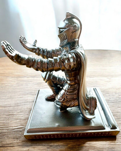 Knight's Stand for a phone or pen, with the possibility of personalization through engraving for a gift.