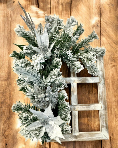 Christmas 2 pcs. Decorative Frames "Winter Glow", personalization option with engraving for a gift