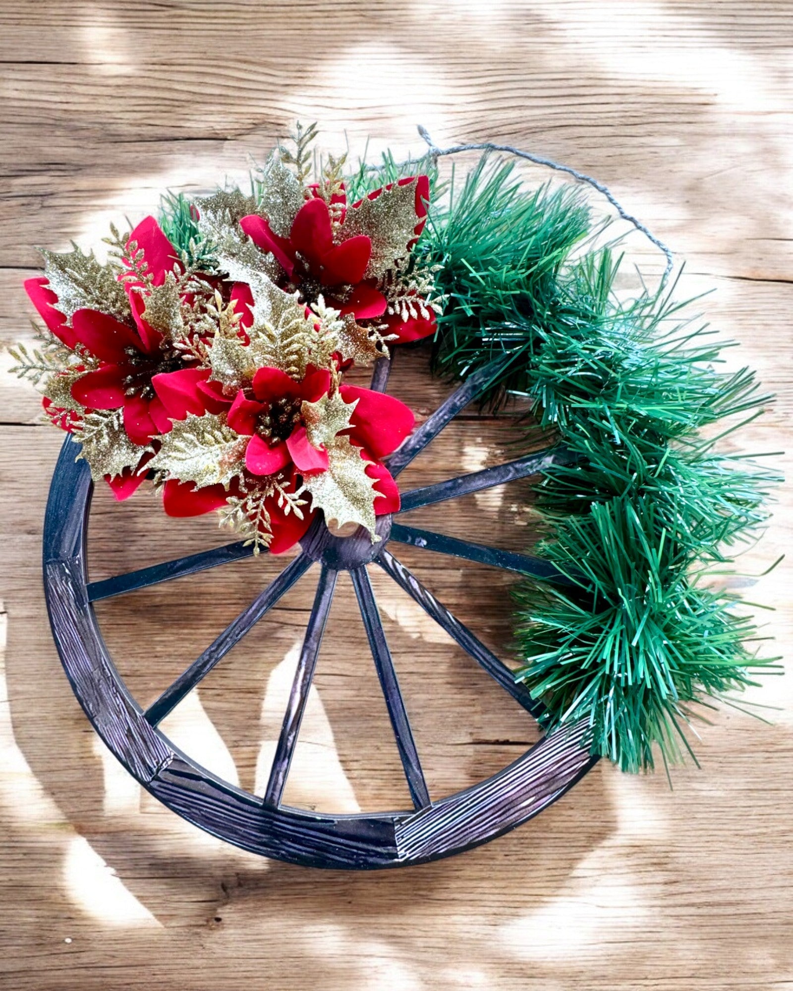 Set of 3 Decorative Christmas Wheels "Joyful Star" - personalization option with engraving for a gift