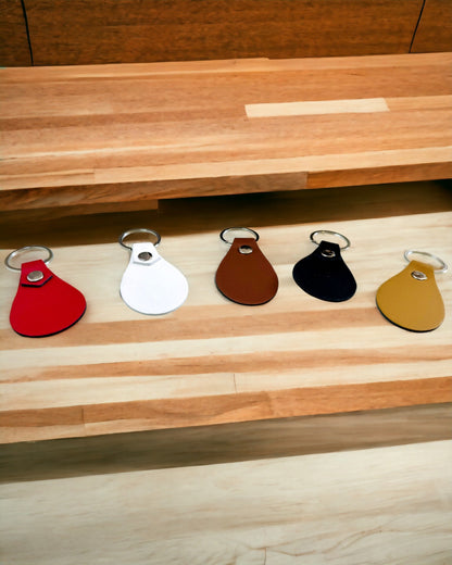 PU Leather Keychain with Personalization Option for Engraving - Available in 5 Colors