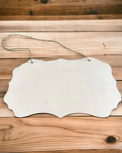 Wooden Decorative Pendant with Personalization Options – Many Shapes