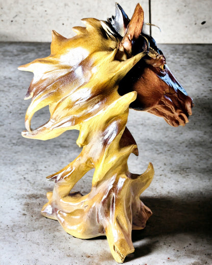 Abstract Resin Horse Sculpture