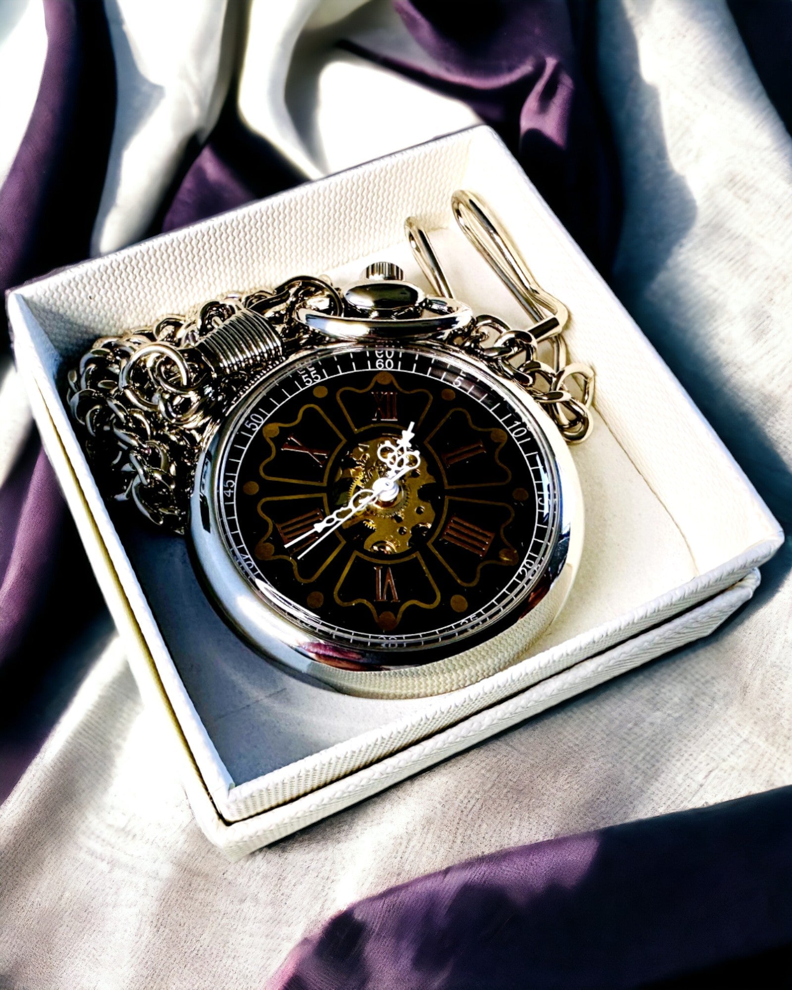 Vintage Pocket Watch with Engraving Option