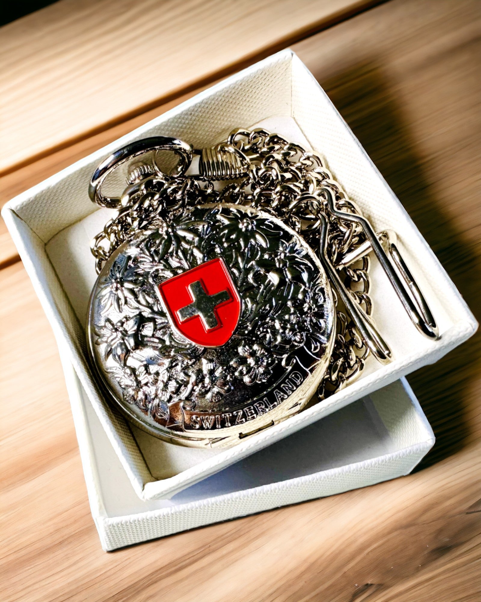 Pocket Watch "Heritage Helvetia" with Engraving Option