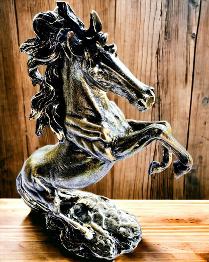 Noblesse - Figure, Horse in Motion Statue - personalization option with engraving for a gift