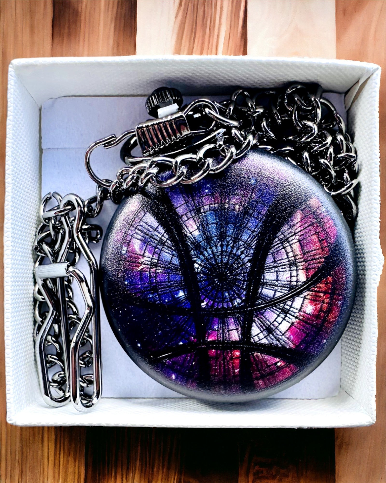 Pocket Watch "Galactic Vision" with Engraving Option, personalized gift