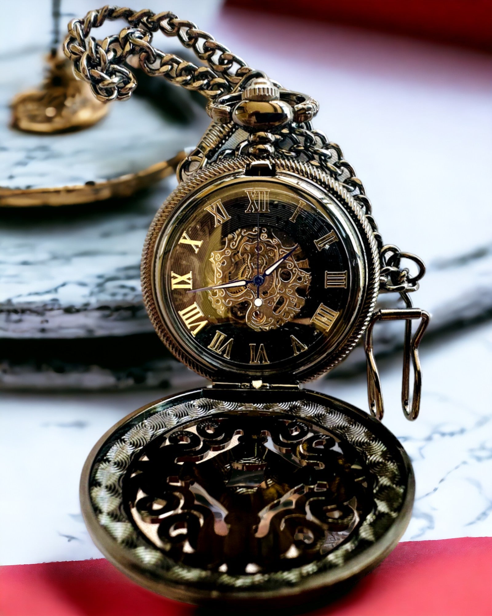 Pocket Watch "Masters of Time" - Premium Edition with Engraving Option