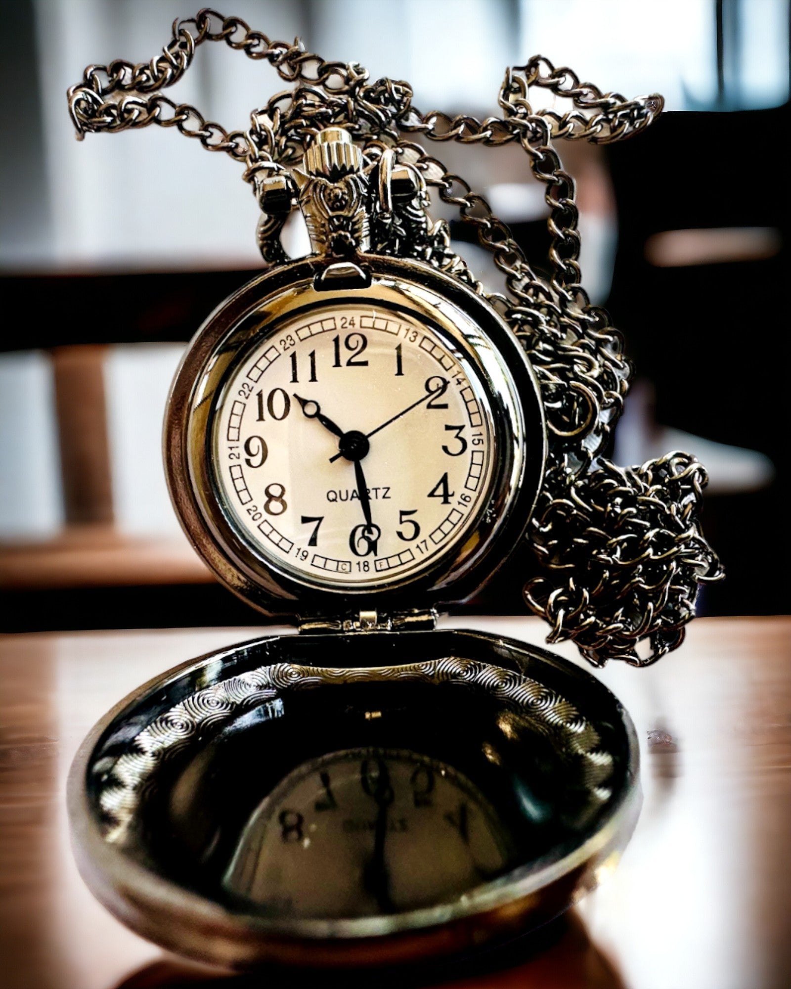 "Star Cat" Pocket Watch with Engraving Option, 2 Color Variants to Choose From