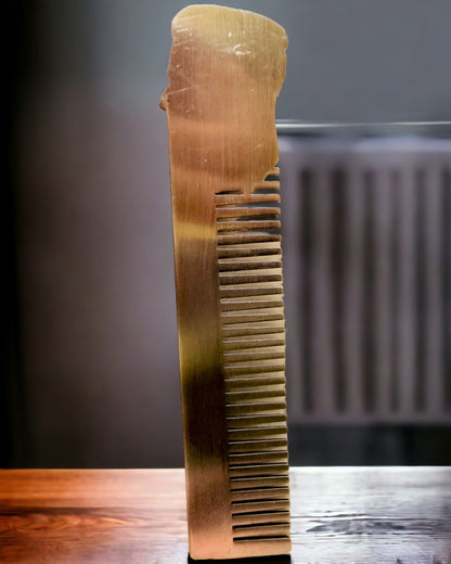 GroomMaster - Elegant Metal Comb with Engraving, personalization with engraving