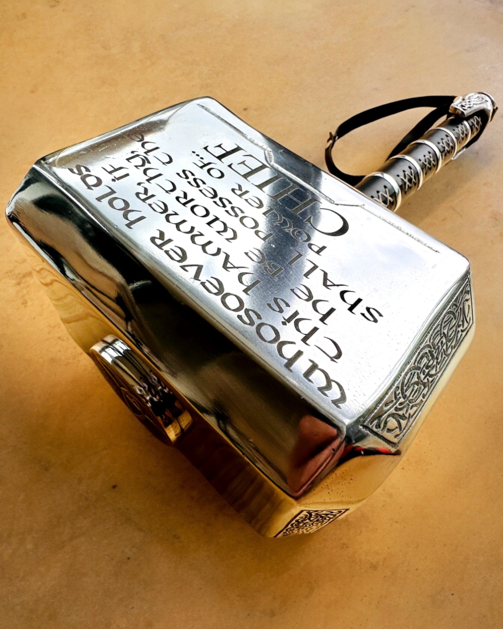 Thor's Hammer "Chief" - Handcrafted Artisan Hammer, personalization engraving for a gift