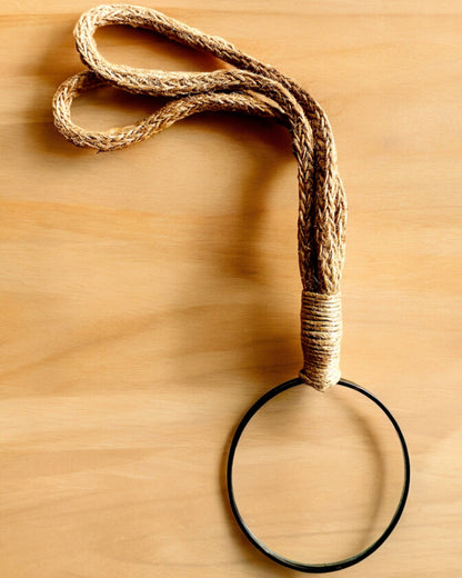 Hand magnifying glass with artisan string - "Indian Elegance"