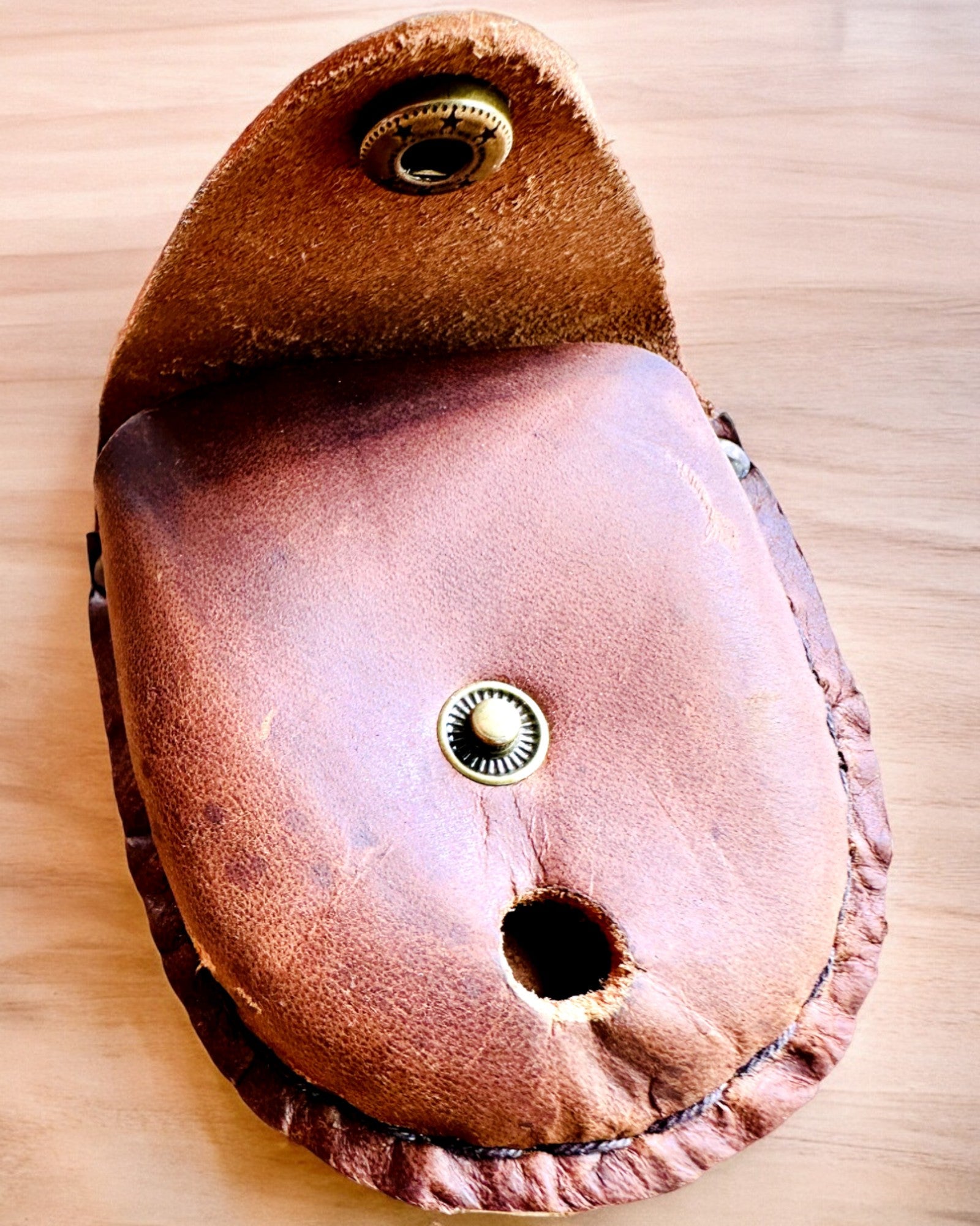 Leather Case "Explorer" - for compact compass or pocket watch - personalization option with engraving