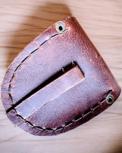 Leather Case "Explorer" - for compact compass or pocket watch - personalization option with engraving