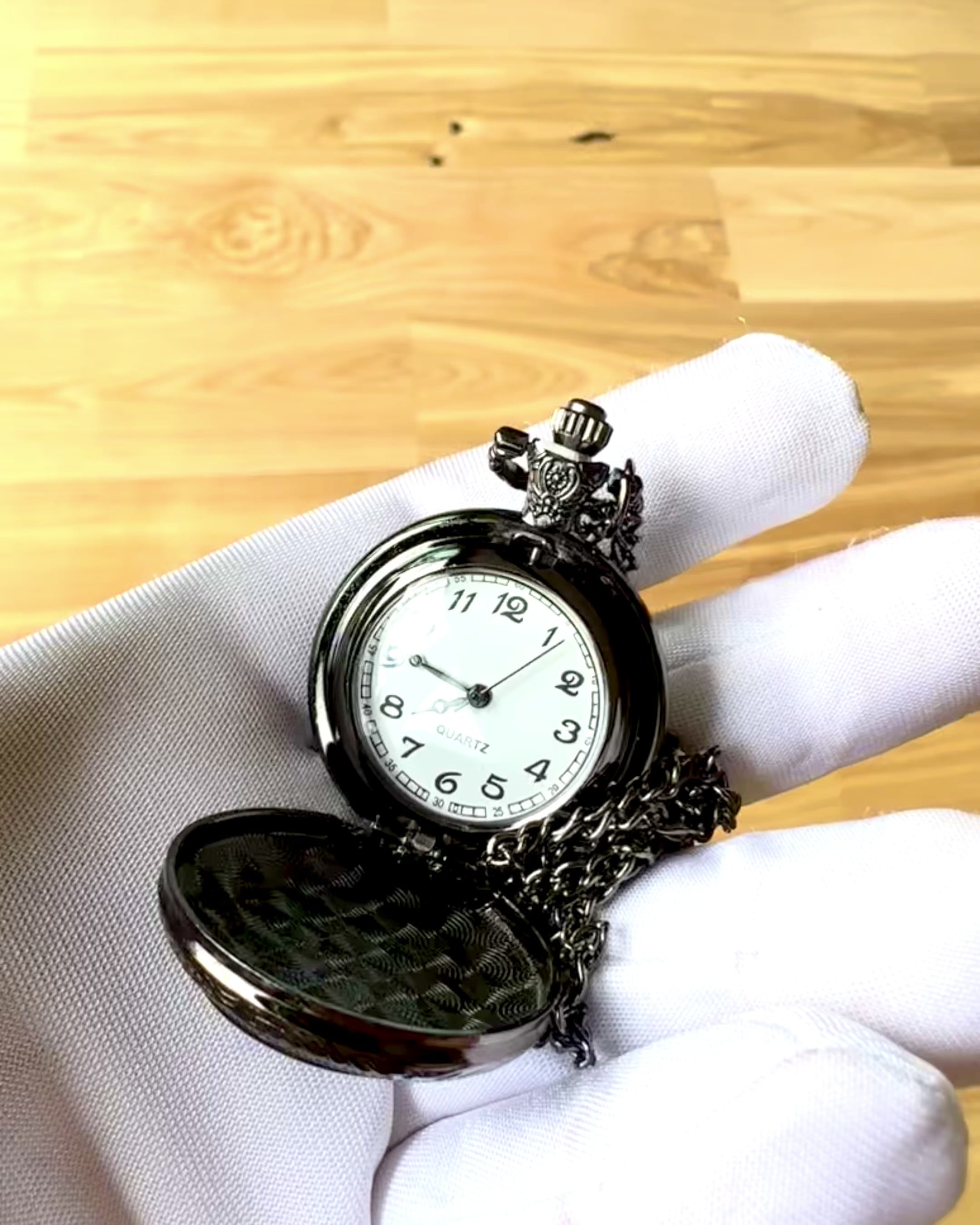 Pocket Watch "Galactic Eye" personalization with engraving