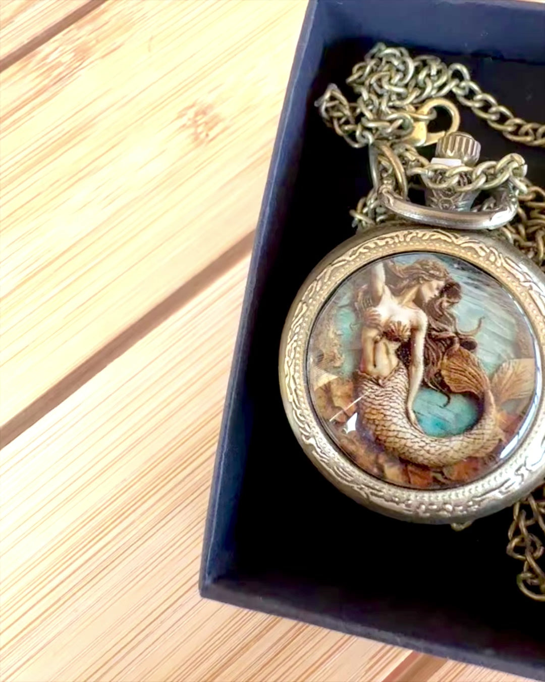 Pocket Watch "Syrena Tajemnic", personalization option with engraving for a gift