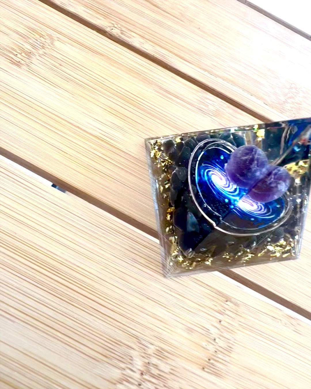 "Cosmic Pyramid" Galactic Essence Orgonite Energy Pyramid, for a gift